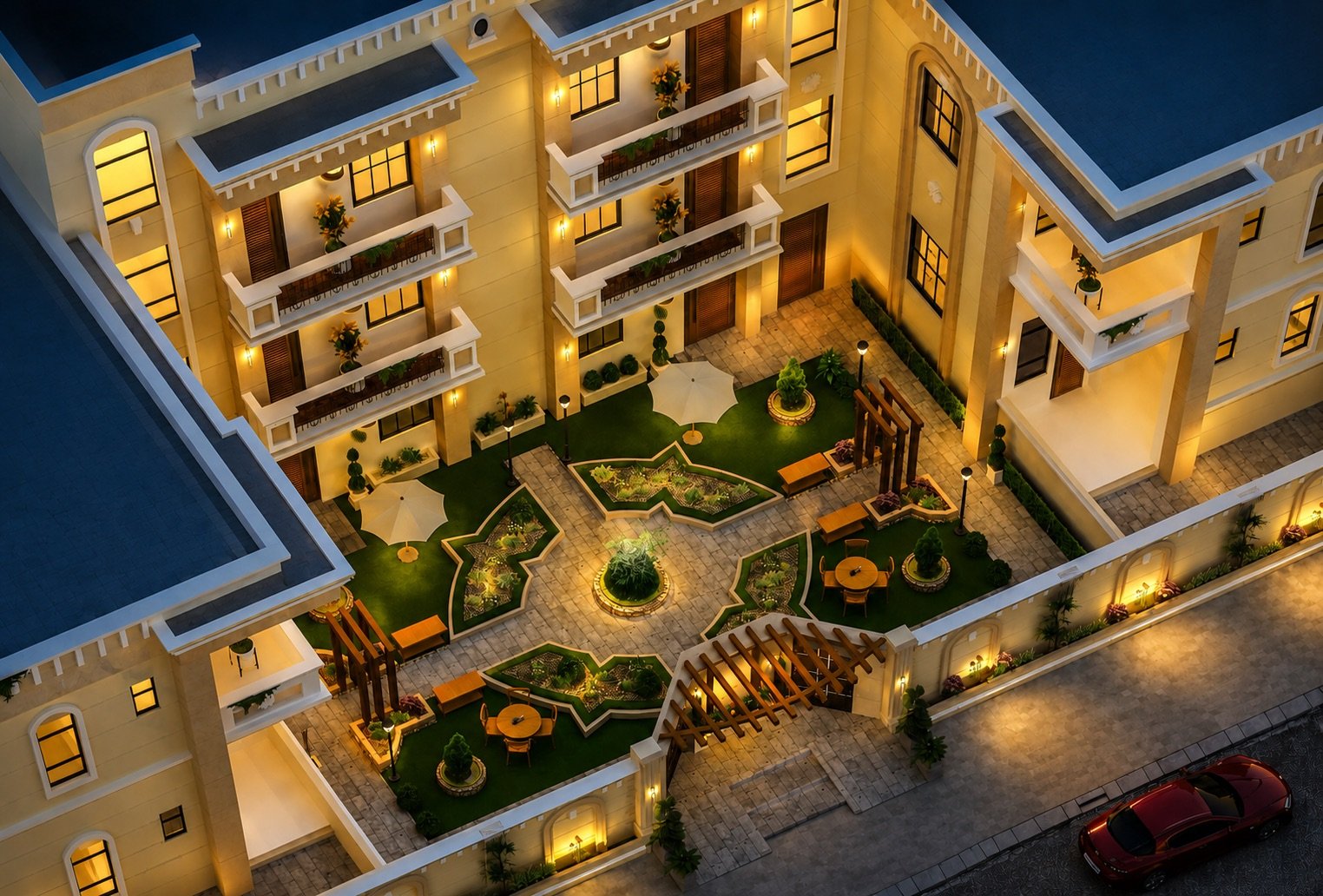 Main elevation of Al Reef Homes