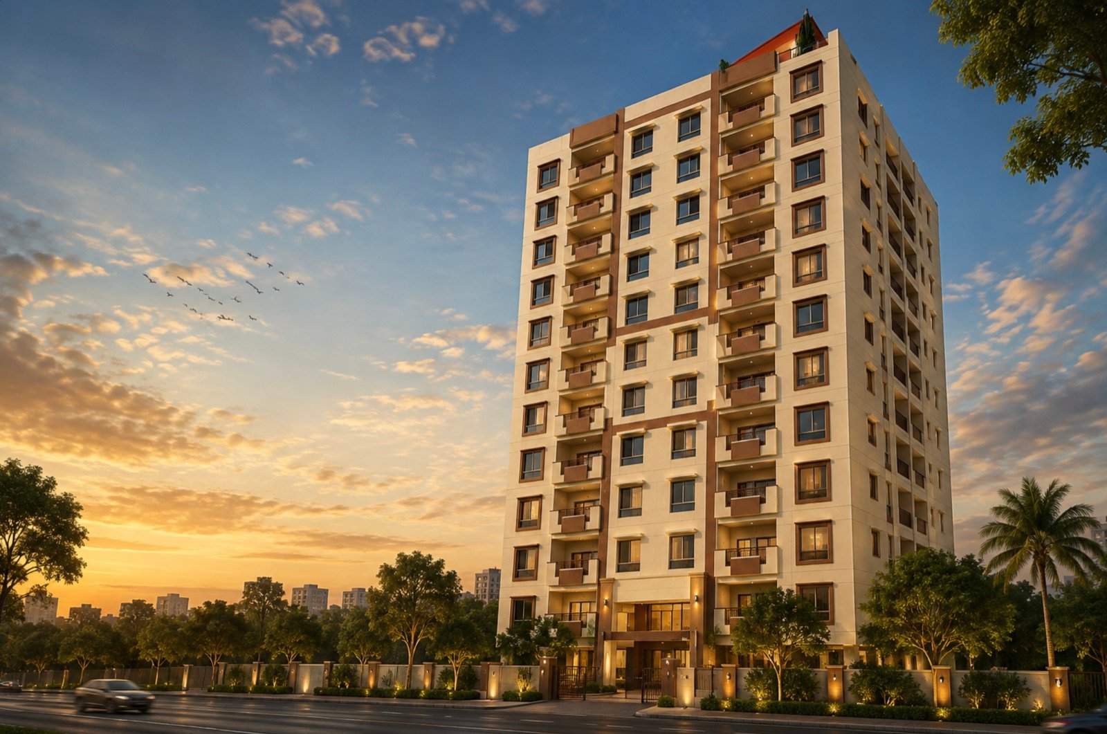 Hamza Residency residential development in Sharafabad